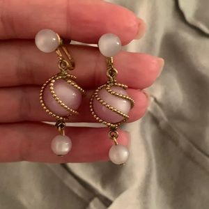 Clip on fashion jewelry earrings